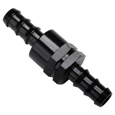 Podavelle 58 Non Return One Way Inline Check Valve Fitting Aluminum Black