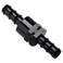 Podavelle 58 Non Return One Way Inline Check Valve Fitting Aluminum Black