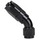 Podavelle 6AN 45 Degree Elbow Swivel Hose End Full Flow Fitting Adapter Aluminum Black