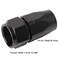 Podavelle 16AN Straight Hose End Fitting Swivel Aluminum Black 2PCS