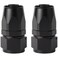 Podavelle 16AN Straight Hose End Fitting Swivel Aluminum Black 2PCS