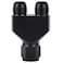 Podavelle 10AN Female to Parallel Dual 10AN Male Y Block Fuel Fitting Splitter Adapter Connector Aluminum Black