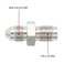 KRD PERFORMANCE 3 AN AN3 Male Flare to 3824 Male Inverted Thread Pipe Brake Line Fitting Adapter Straight Stainless Steel 2 PCS