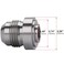 Podavelle 8AN Male Steel Weld On Bung Fitting Adapter 2PCS