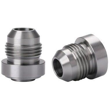 Podavelle 8AN Male Steel Weld On Bung Fitting Adapter 2PCS