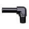 KRD PERFORMANCE Aluminum 90 Degree 38 NPT Male to 58158mm Hose Barb Push On Fitting Adapter Black