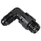 Podavelle 6AN Male to 5818 Inverted Flare 90 Degree Adapter Fitting Connector Aluminum Black