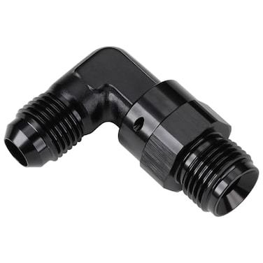 Podavelle 6AN Male to 5818 Inverted Flare 90 Degree Adapter Fitting Connector Aluminum Black