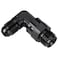 Podavelle 6AN Male to 5818 Inverted Flare 90 Degree Adapter Fitting Connector Aluminum Black