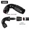 EVIL ENERGY 6AN 120 Degree One Piece Full Flow Hose End Fitting Swivel for CPE Braided Hose