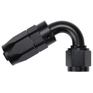 Podavelle 6AN 120 Degree Elbow Hose End Fitting Swivel Aluminum Black