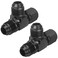 CNRAQR 8AN Flare Male Tee Fitting Adapter with AN8 Female Swivel on Run Aluminum 2Pcs