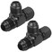 CNRAQR 8AN Flare Male Tee Fitting Adapter with AN8 Female Swivel on Run Aluminum 2Pcs