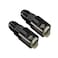 AC PERFORMANCE 6 AN Male to 38 SAE Quick Disconnect Female Push on EFI Fuel Rail Fitting Adapter Aluminum Black Pack of 2