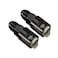 AC PERFORMANCE 6 AN Male to 38 SAE Quick Disconnect Female Push on EFI Fuel Rail Fitting Adapter Aluminum Black Pack of 2