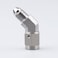 AC PERFORMANCE 3 AN Male to Female 45 Degree Swivel Stainless Steel Brake Fitting Adapter