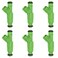 Gledewen Fuel Injector 4 Holes 6Pcs Replacement for 20012007 Chrysler Town Country Voyager Dodge Caravan Grand Caravan 33L V6 Replace 0280156007 81212141 04861454AA