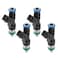 X AUTOHAUX 4 Pcs 0280158254 AE8E9F593AA Car Fuel Injector for Ford Fiesta 16L 20112012