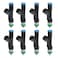 X AUTOHAUX 8pcs 0280158001 2L1Z9F593BA Fuel Injector for Ford E150 E250 E350 Super Duty 54L V8 20042009 for Ford Expedition 46L 54L V8 20032004 Black