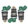 JESBEN 1571087J00 3pcs Fuel Injectors 2 Holes Replacement for Suzuki Outboard DF40 DF50 19992010 1571087J00
