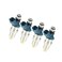 INFINAUTO Fuel Injector for Toyota Tacoma 19951999 24L Metal Silver Tone 4pcs