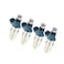 INFINAUTO Fuel Injector for Toyota Tacoma 19951999 24L Metal Silver Tone 4pcs