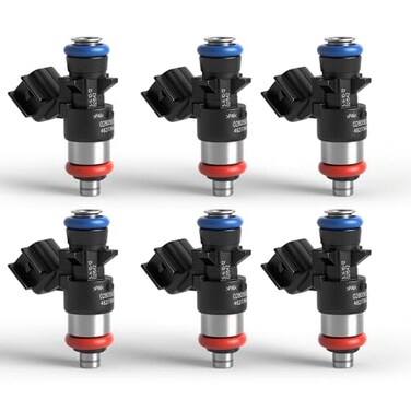 Riyhch 6Pcs Fuel Injector 4 Holes Fit for Jeep Cherokee 32L V6 20142017 Fuel Injector Replacement for 0280158313 04627794AA