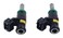YLQASOON 2 Pcs Fuel Injectors 0470910 Compatible with Arctic Cat Wildcat 1000 20122016