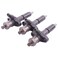 Lesurey 3 Pcs Fuel Injectors D0NN9F593A D4NN9F593A Compatible with Ford Tractors 2000 3000 3400 3500 3550 4000 4400 4500 5000 5100 5200 5500 5550 8000