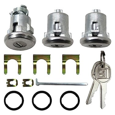 USonline911 654394765282 Door Lock Cylinder Keys Door Trunk Key Set DoorsTrunk Lock Key SetReplacement for Camaro