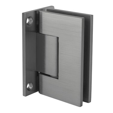 CRL CR LAURENCE GEN037BSC Brushed Satin Chrome Geneva 037 Series Wall Mount Full Back Plate Standard Hinge
