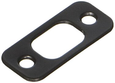 Kwikset 85063514 1 x 214 Radius Corner Deadbolt Strike Iron Black Finish