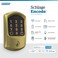 Schlage Encode Smart WiFi Deadbolt Lock with Touchscreen Keypad Keyless Front Door Entry App Control Alexa Google Home and Airbnb Compatible Satin Brass BE489WB GRW 608