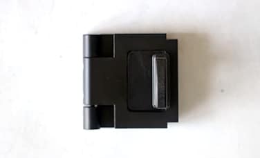 The Door Guardian Door Lock for OutSwinging Doors Home Security Latch Device Childproof Easy to Install Black