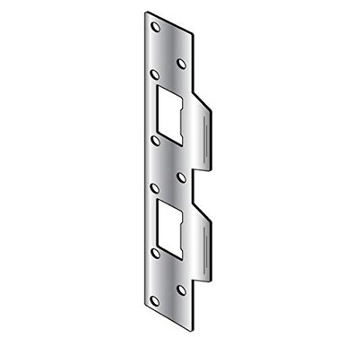 Pro-Lok ProLok ESP131B Strike Plate Double Lip w 512 Center Brass Finish
