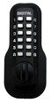 Lockey USA Digital Door Lock M210 Mechanical Keyless Deadbolt Jet Black