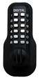 Lockey USA Digital Door Lock M210 Mechanical Keyless Deadbolt Jet Black