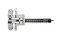 SOSS 218ICUS26D 218IC Zinc Invisible Closer for 175 Doors Satin Chrome Exterior FinishSilver