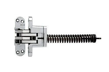 SOSS 218ICUS26D 218IC Zinc Invisible Closer for 175 Doors Satin Chrome Exterior FinishSilver