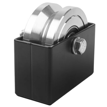 Gudwells 4 VGroove Slide Gate Wheel with Welded Bracket Wheel Box for Sliding Rolling V Inverted Track Gates up to 3000lbs Dual Sealed Bearing