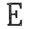 YICC House Letter 5 Inch High Cast Iron Home Address Letter Perfect Matching the 55 Inch Cast Iron House Numbers E