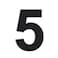 QT Home Decor QT Modern House Number EXTRA LARGE 10 Inch BLACK Stainless Steel Number 5 Five Floating Appearance Easy to install and made of solid 304
