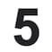 QT Home Decor QT Modern House Number EXTRA LARGE 10 Inch BLACK Stainless Steel Number 5 Five Floating Appearance Easy to install and made of solid 304