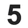 QT Home Decor QT Modern House Number EXTRA LARGE 10 Inch BLACK Stainless Steel Number 5 Five Floating Appearance Easy to install and made of solid 304