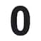 QT Home Decor QT Modern House Number SUPER LARGE 12 Inch BLACK Stainless Steel Number 0 Zero Floating Appearance Easy to Install and Made of Solid 304