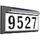 Eyrosa Solar Address Sign Lighted Address Numbers Outdoor Waterproof Illuminated LED Address Plaque House Numbers for Outside Grey