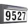 Eyrosa Solar Address Sign Lighted Address Numbers Outdoor Waterproof Illuminated LED Address Plaque House Numbers for Outside Grey