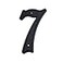 HASWARE 55 inch House Number Modern Door Numbers Street Home Address NumeralsBlack ABS Plastic 7