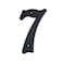 HASWARE 55 inch House Number Modern Door Numbers Street Home Address NumeralsBlack ABS Plastic 7