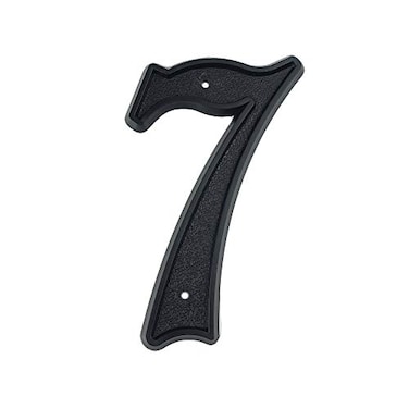 HASWARE 55 inch House Number Modern Door Numbers Street Home Address NumeralsBlack ABS Plastic 7